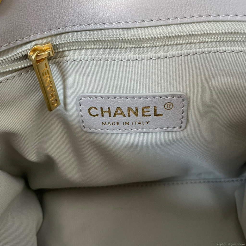 Chanel AS2749 Small Bowling Bag gray