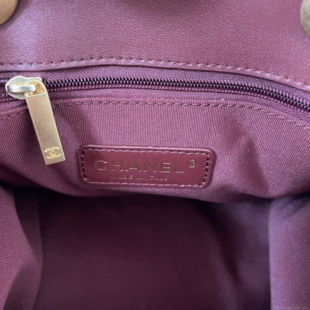 Chanel AS2749 Small Bowling Bag Red