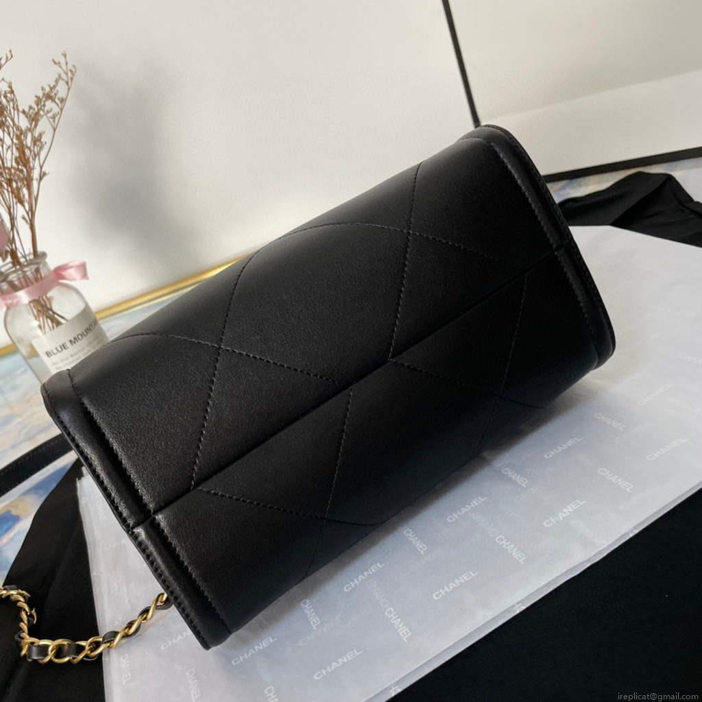 Chanel AS2749 Small Bowling Bag Black