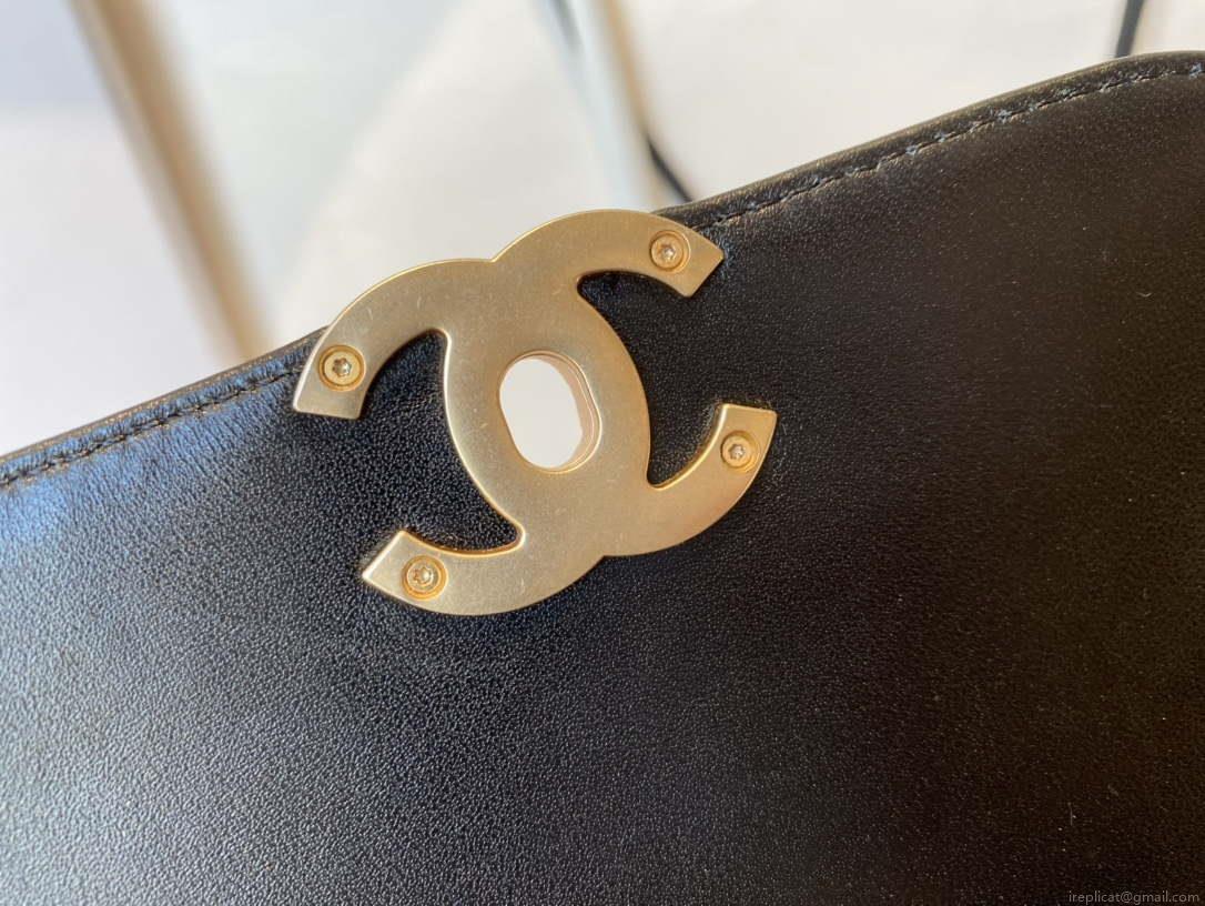 Chanel AS0967 Flap Bag Lambskin Leather Black