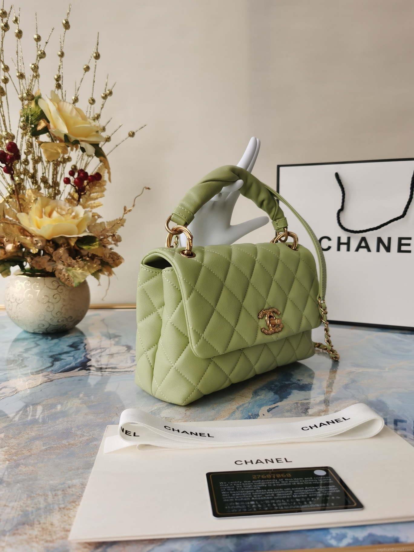 Chanel AS2044 Flap Original Lether Bag Green