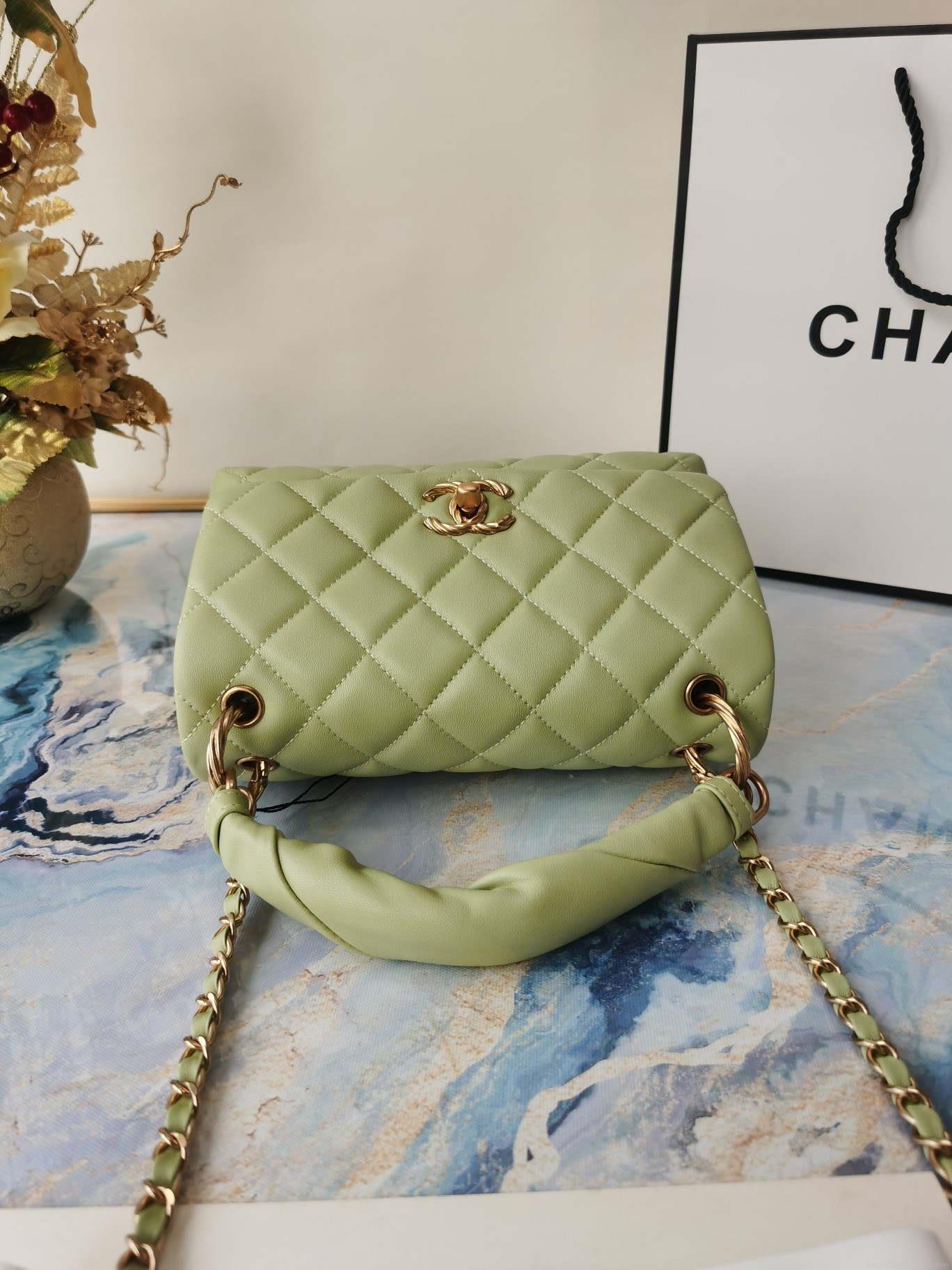 Chanel AS2044 Flap Original Lether Bag Green