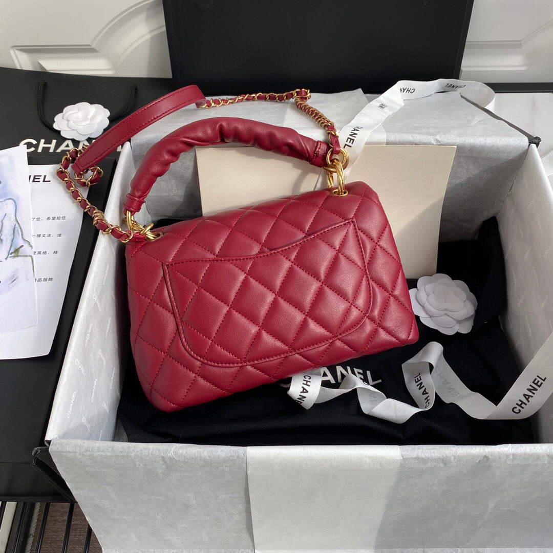 Chanel AS2044 Flap Original Lather Bag Red