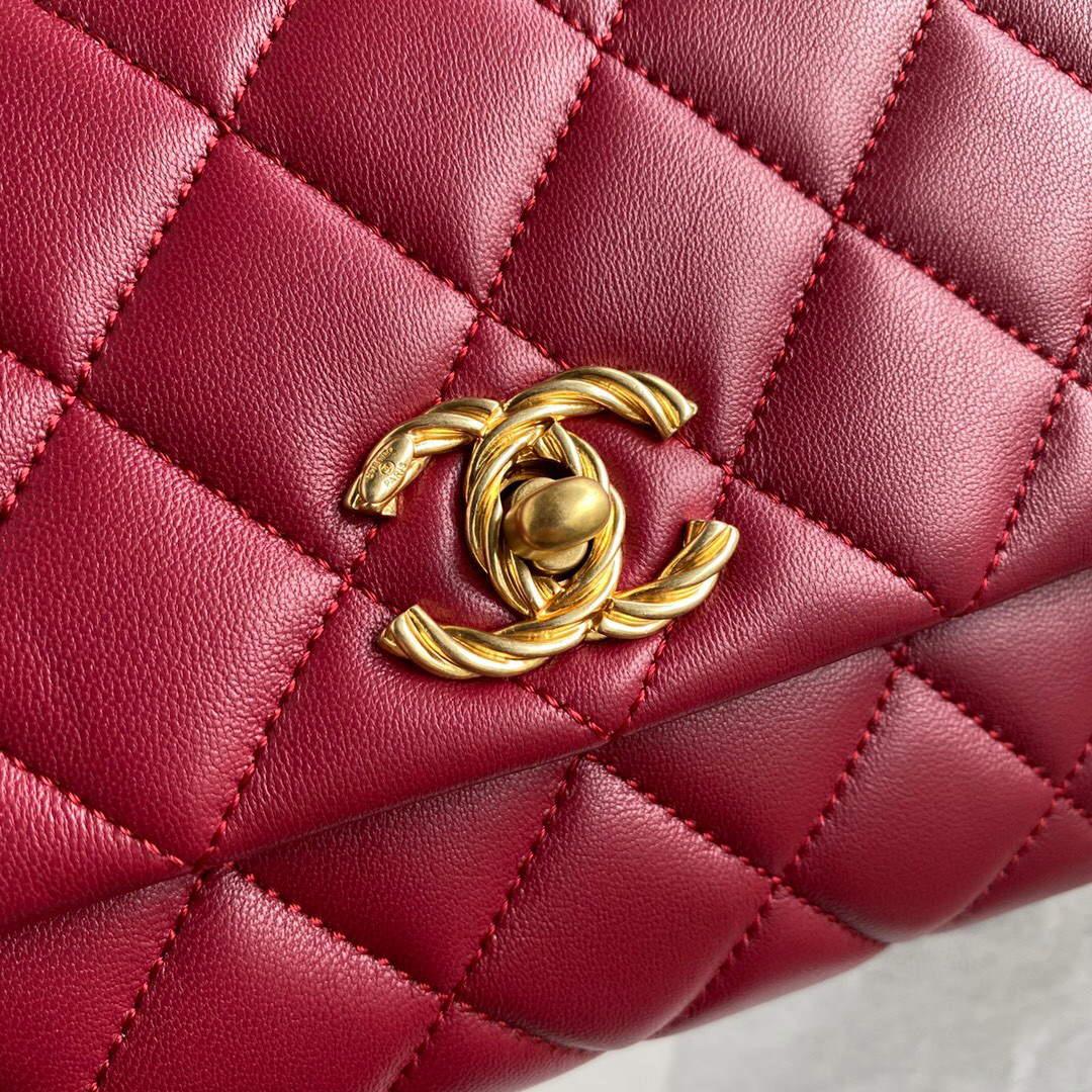 Chanel AS2044 Flap Original Lather Bag Red
