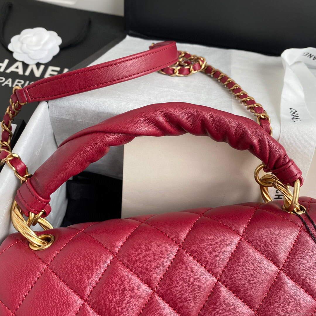Chanel AS2044 Flap Original Lather Bag Red