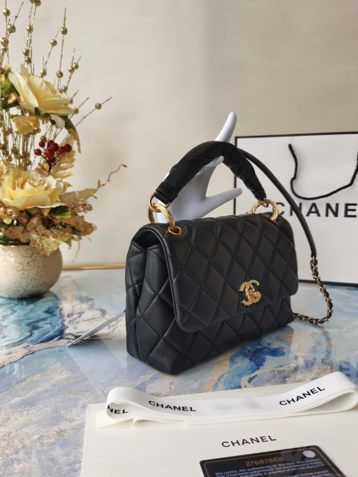 Chanel AS2044 Flap Original Lether Bag Black