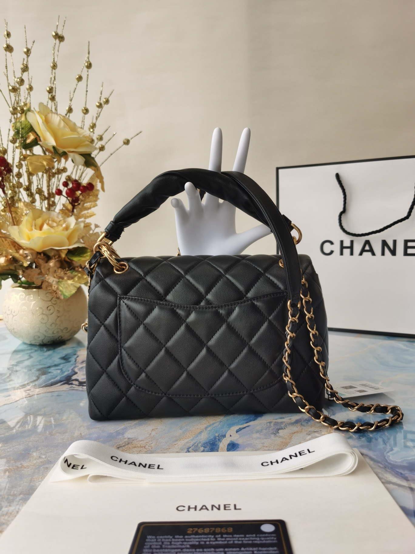 Chanel AS2044 Flap Original Lether Bag Black