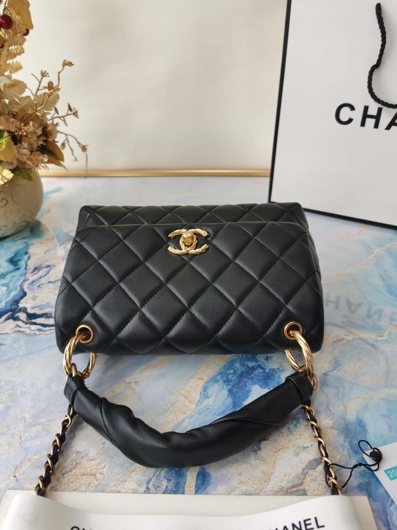 Chanel AS2044 Flap Original Lether Bag Black
