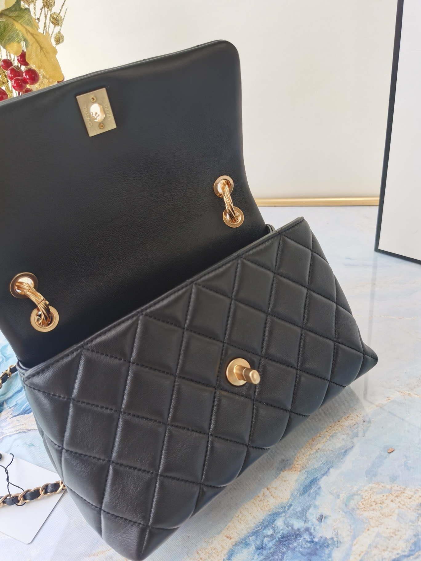 Chanel AS2044 Flap Original Lether Bag Black