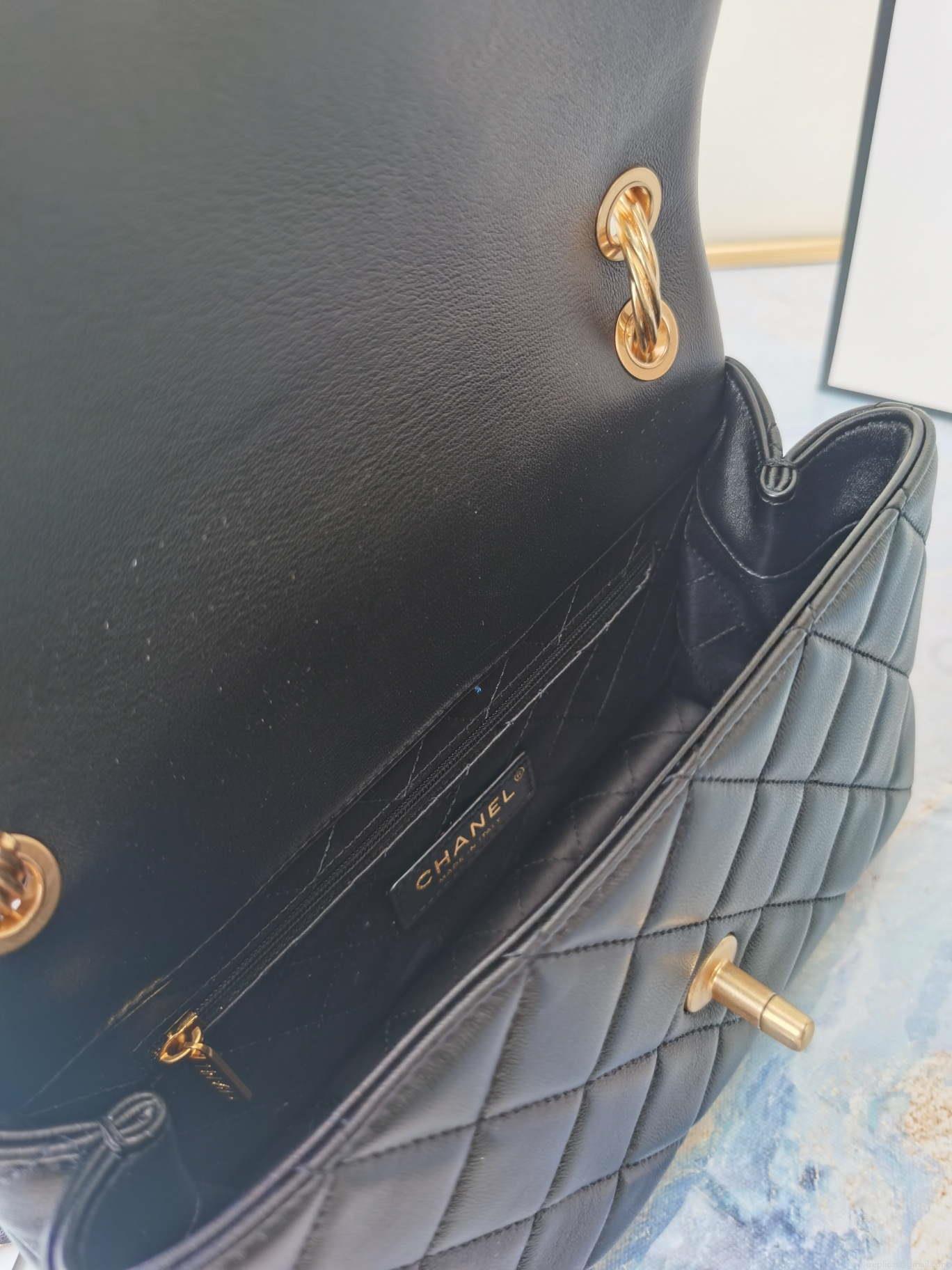 Chanel AS2044 Flap Original Lether Bag Black