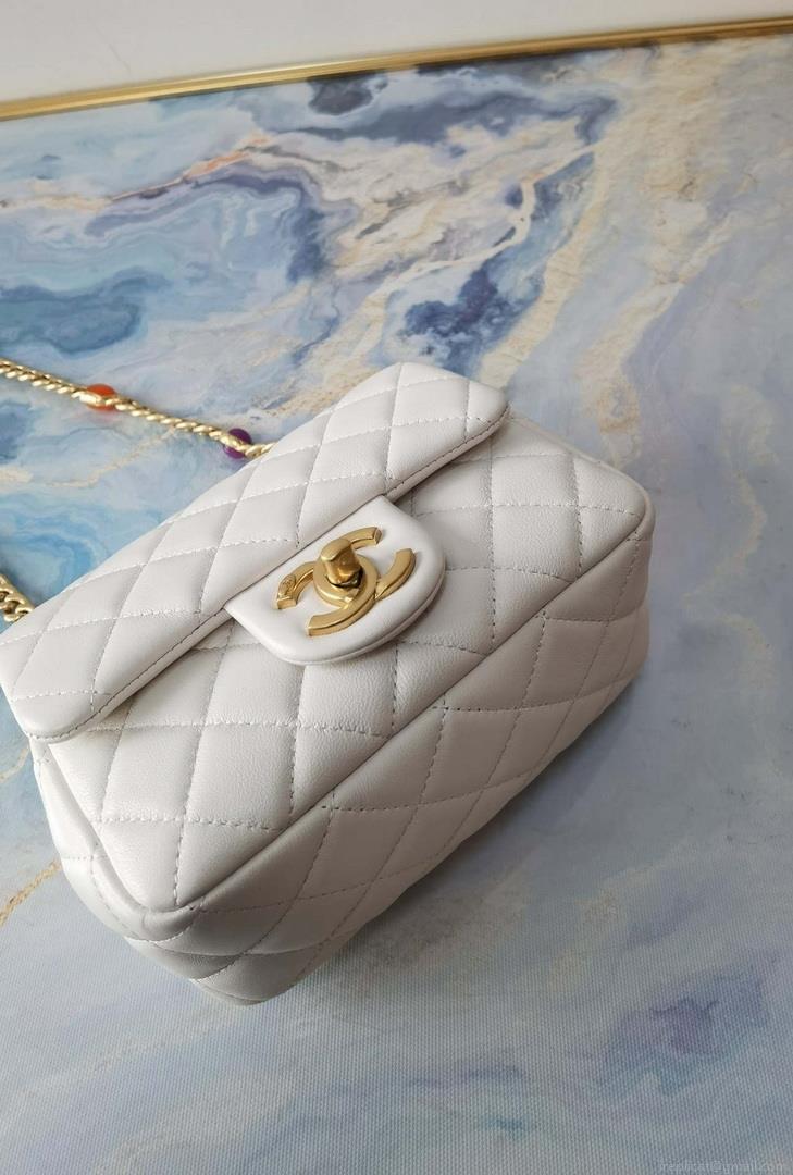 Chanel AS2379 Flap Bag Lambskin B05098 White