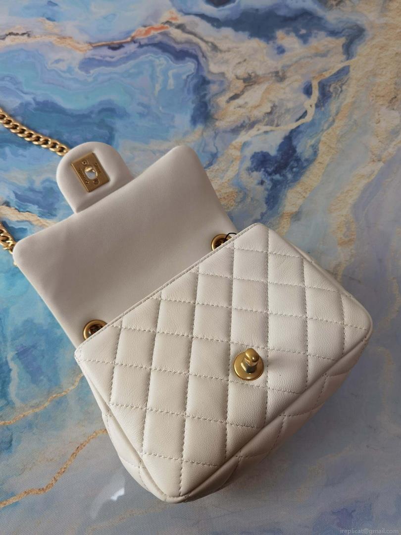 Chanel AS2379 Flap Bag Lambskin B05098 White
