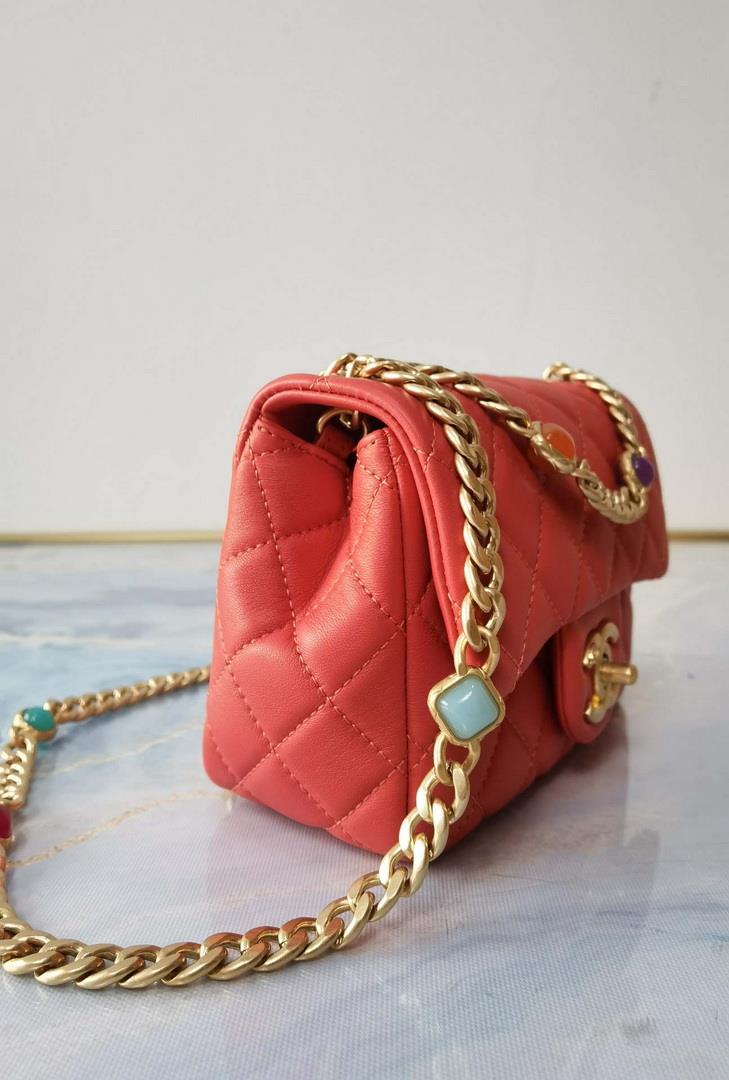 Chanel AS2379 Flap Bag Lambskin B05098 Red