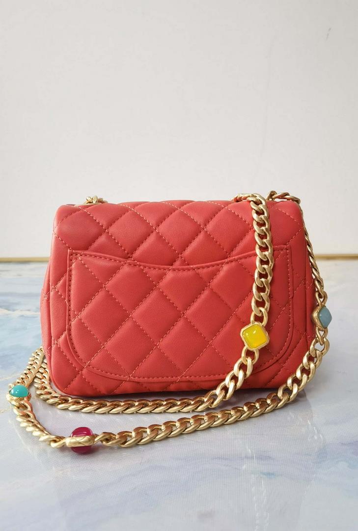 Chanel AS2379 Flap Bag Lambskin B05098 Red