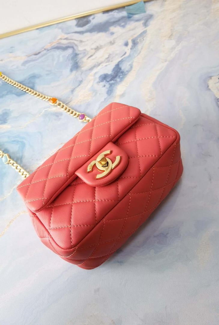 Chanel AS2379 Flap Bag Lambskin B05098 Red