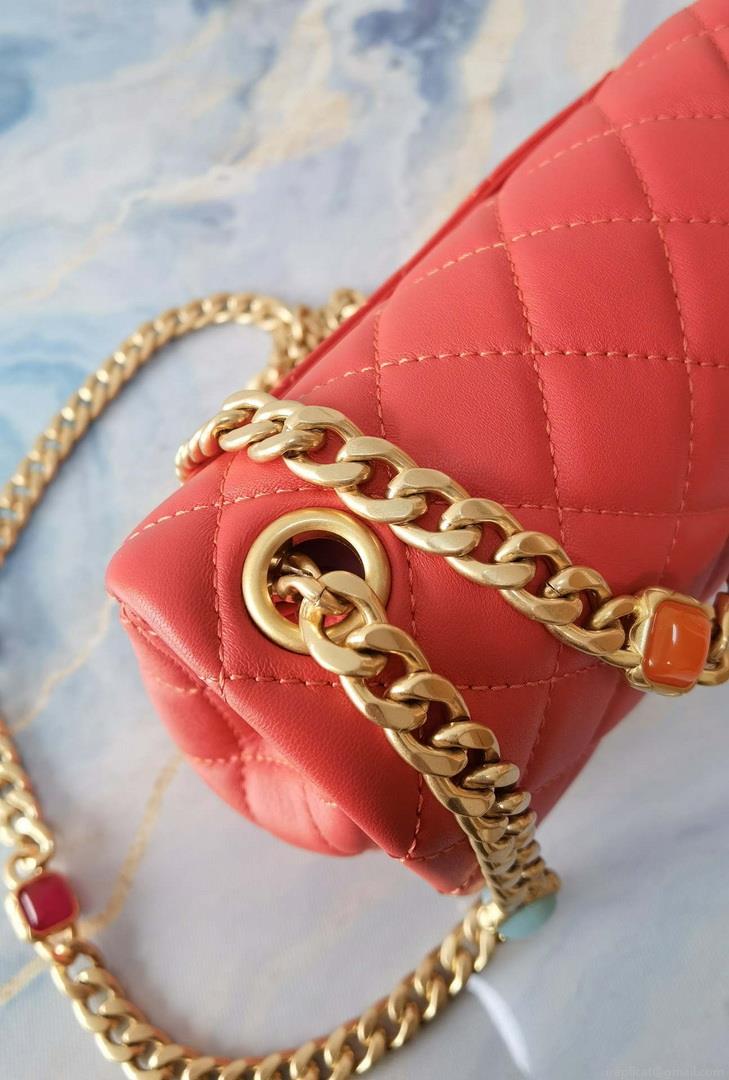 Chanel AS2379 Flap Bag Lambskin B05098 Red