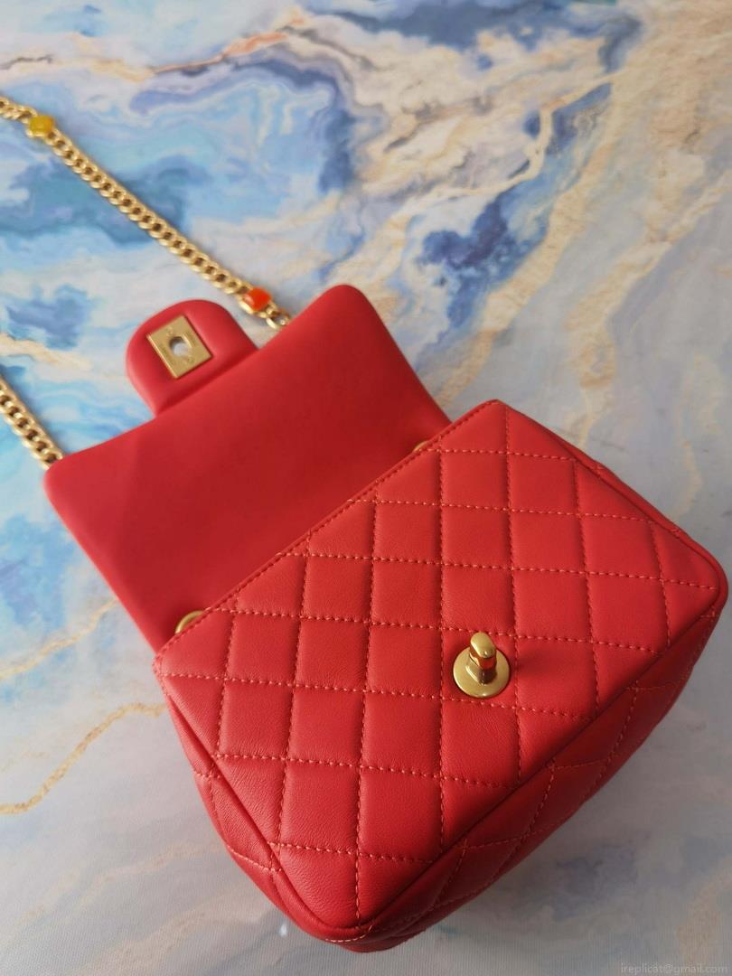Chanel AS2379 Flap Bag Lambskin B05098 Red