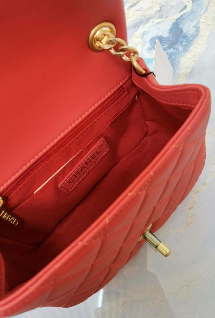 Chanel AS2379 Flap Bag Lambskin B05098 Red