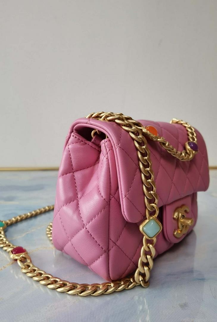 Chanel AS2379 Flap Bag Lambskin B05098 Pink