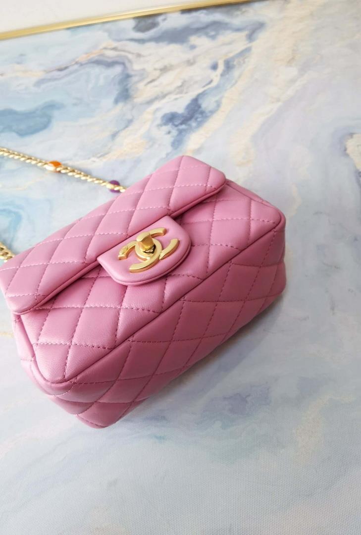 Chanel AS2379 Flap Bag Lambskin B05098 Pink