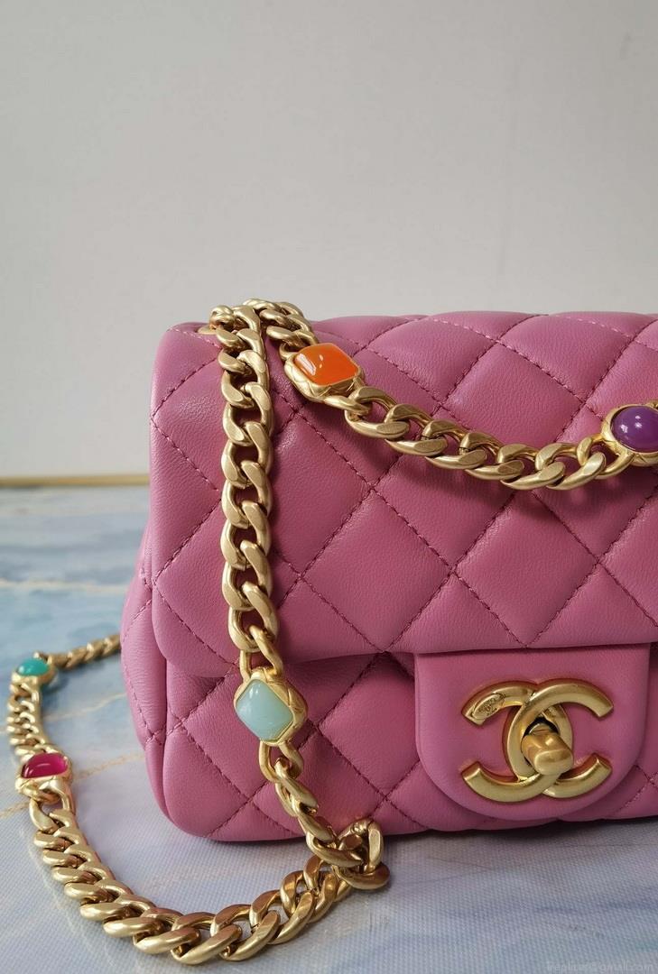 Chanel AS2379 Flap Bag Lambskin B05098 Pink