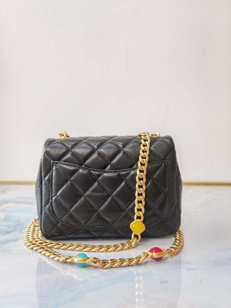 Chanel AS2379 Flap Bag Lambskin Black