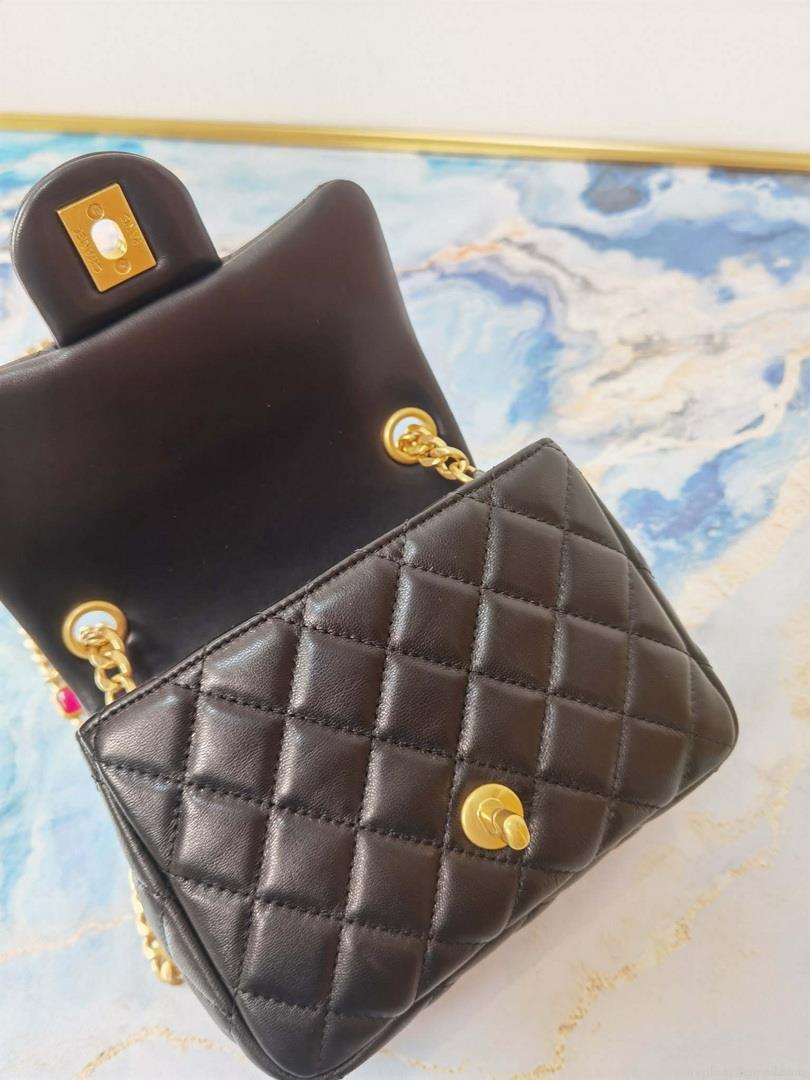 Chanel AS2379 Flap Bag Lambskin Black