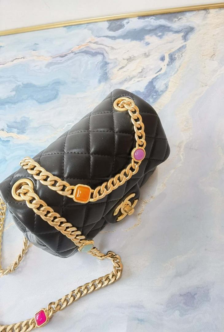 Chanel AS2379 Flap Bag Lambskin Black