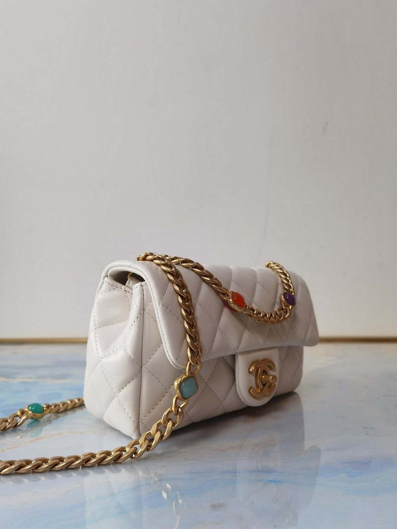 Chanel AS2380 Flap Bag Lambskin B05098 White