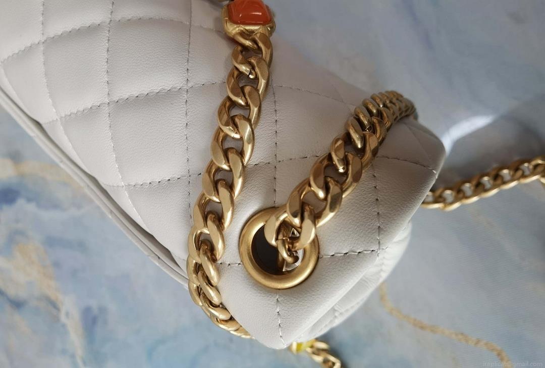 Chanel AS2380 Flap Bag Lambskin B05098 White