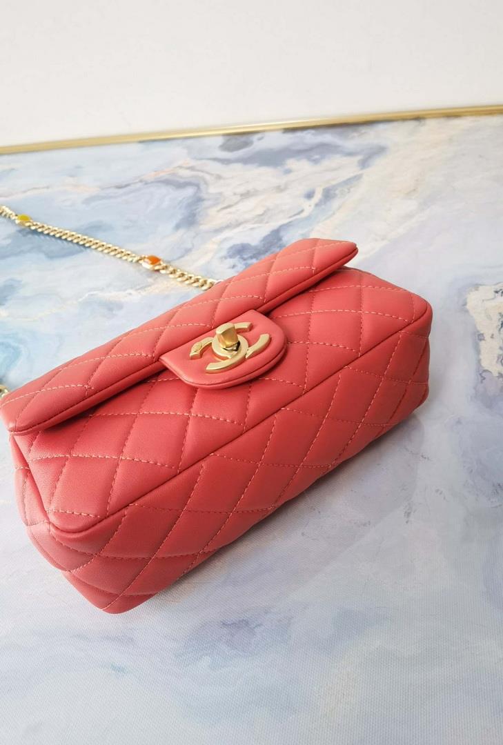 Chanel AS2380 Flap Bag Lambskin B05098 Red