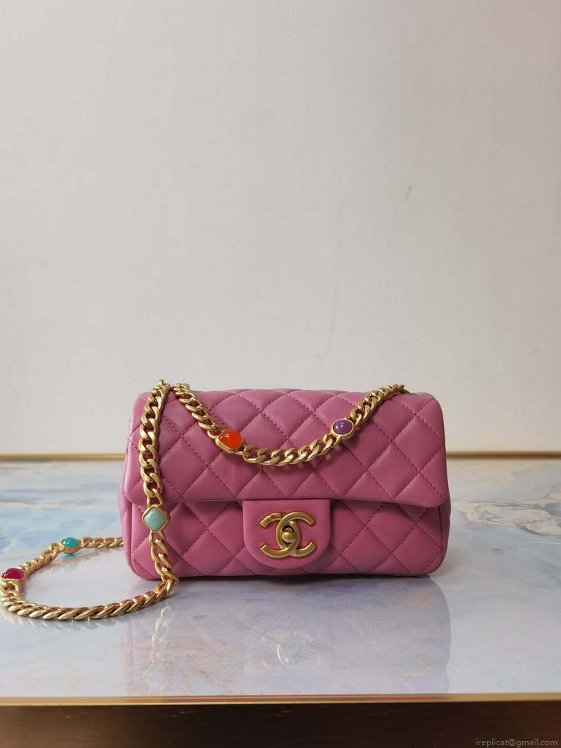 Chanel AS2380 Flap Bag Lambskin B05098 Pink