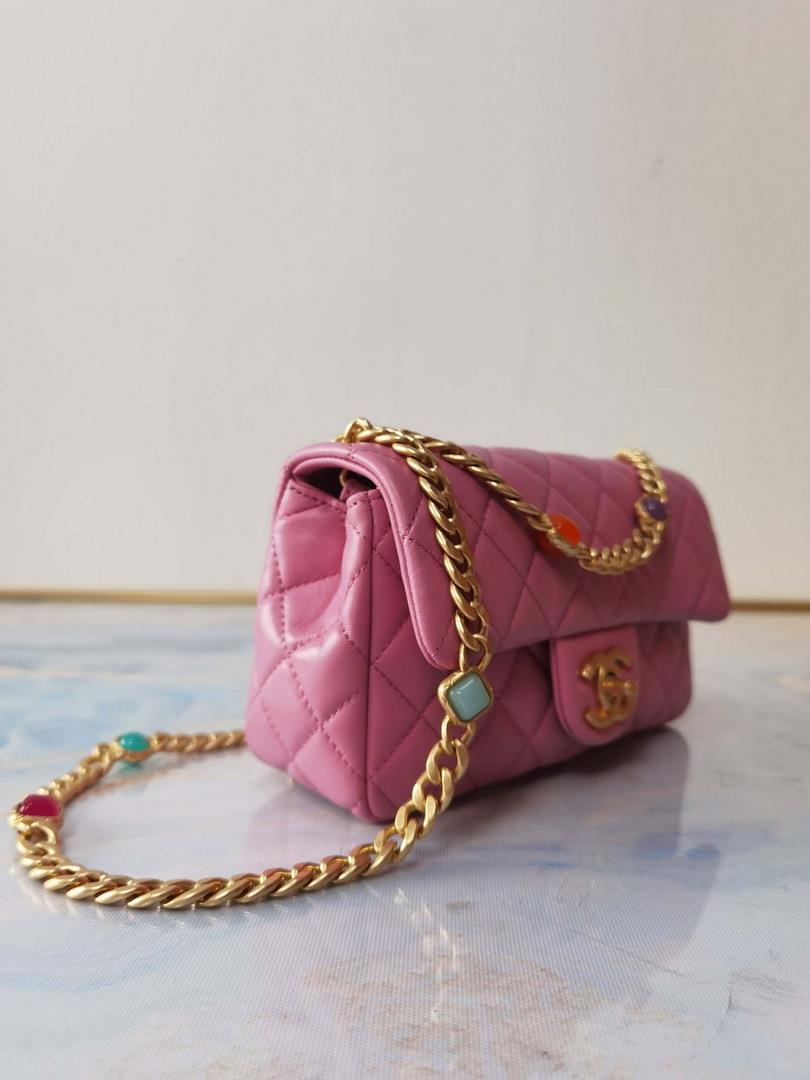 Chanel AS2380 Flap Bag Lambskin B05098 Pink