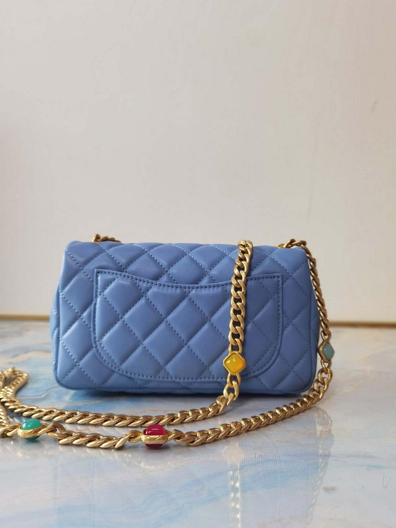 Chanel AS2380 Flap Bag Lambskin B05098 Blue