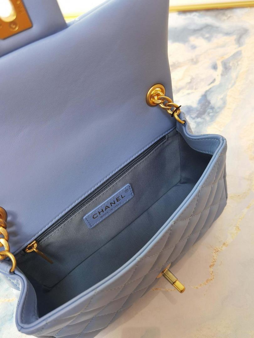 Chanel AS2380 Flap Bag Lambskin B05098 Blue