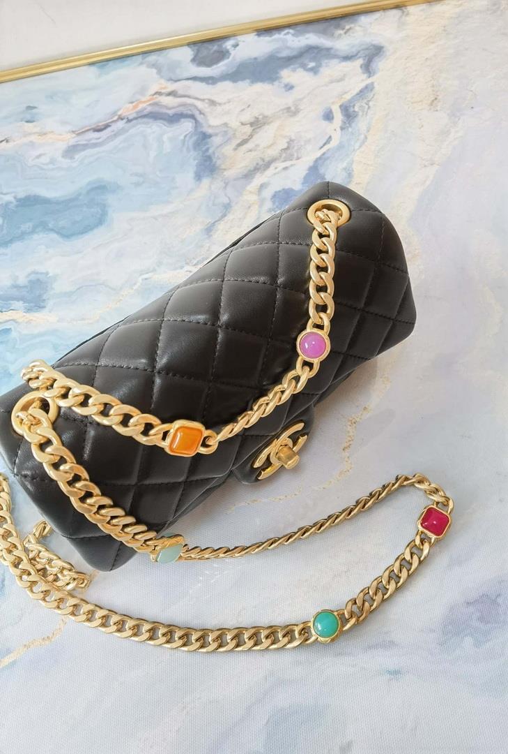 Chanel AS2380 Flap Bag Lambskin Black