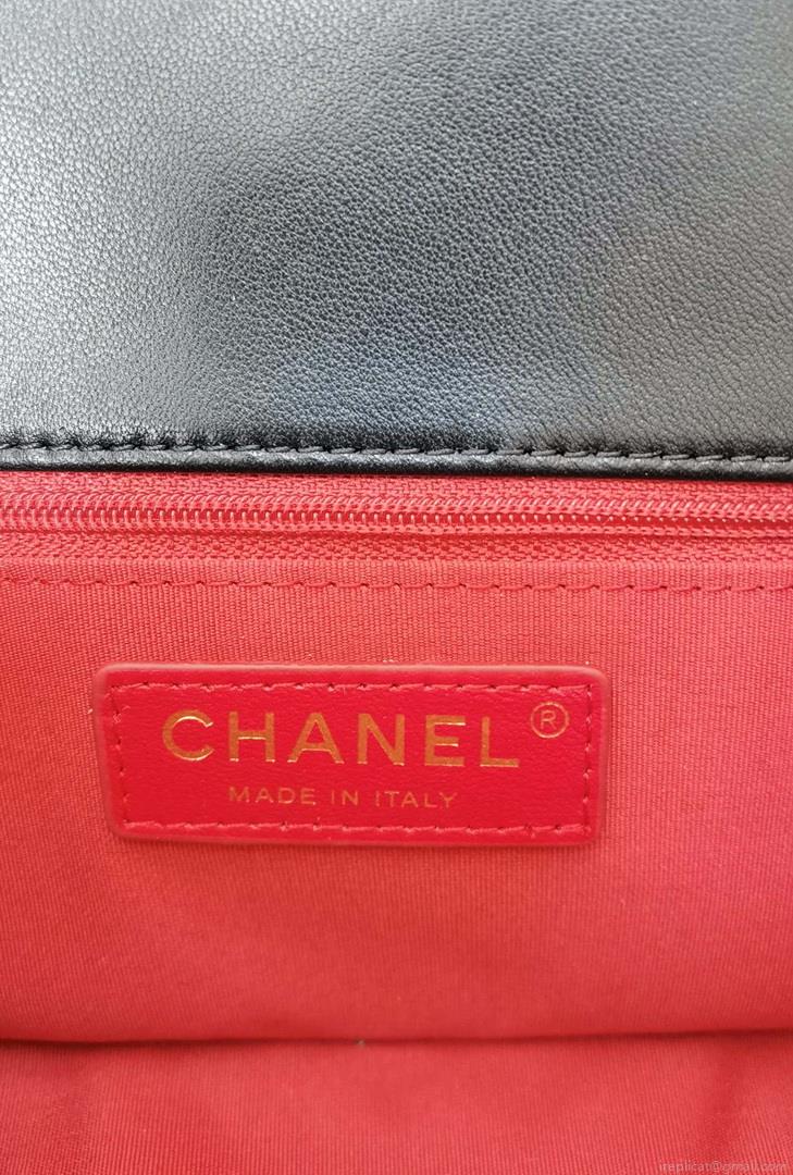 Chanel AS2380 Flap Bag Lambskin Black