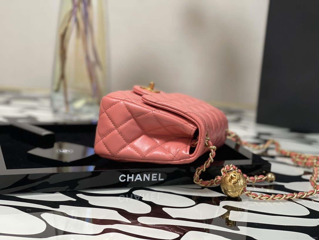 Chanel As1786 Flap Bag NA106 Shoulder Handbag B02916 Lambskin Red