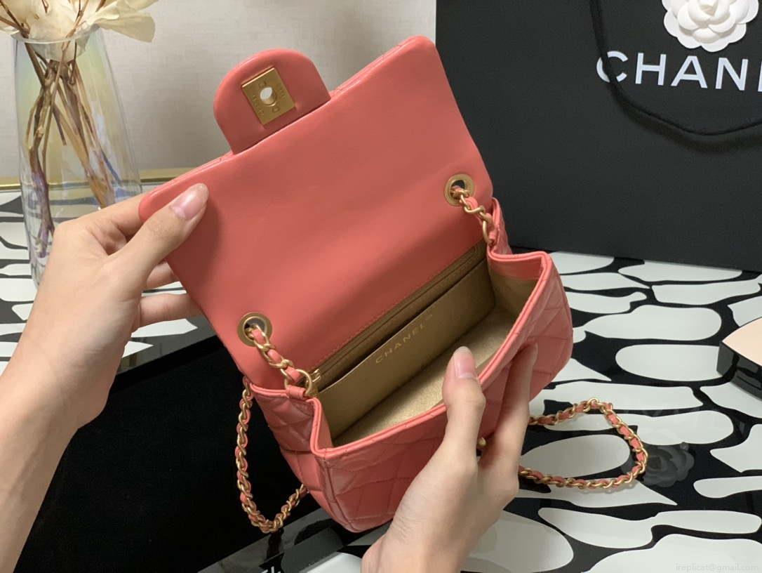 Chanel As1786 Flap Bag NA106 Shoulder Handbag B02916 Lambskin Red