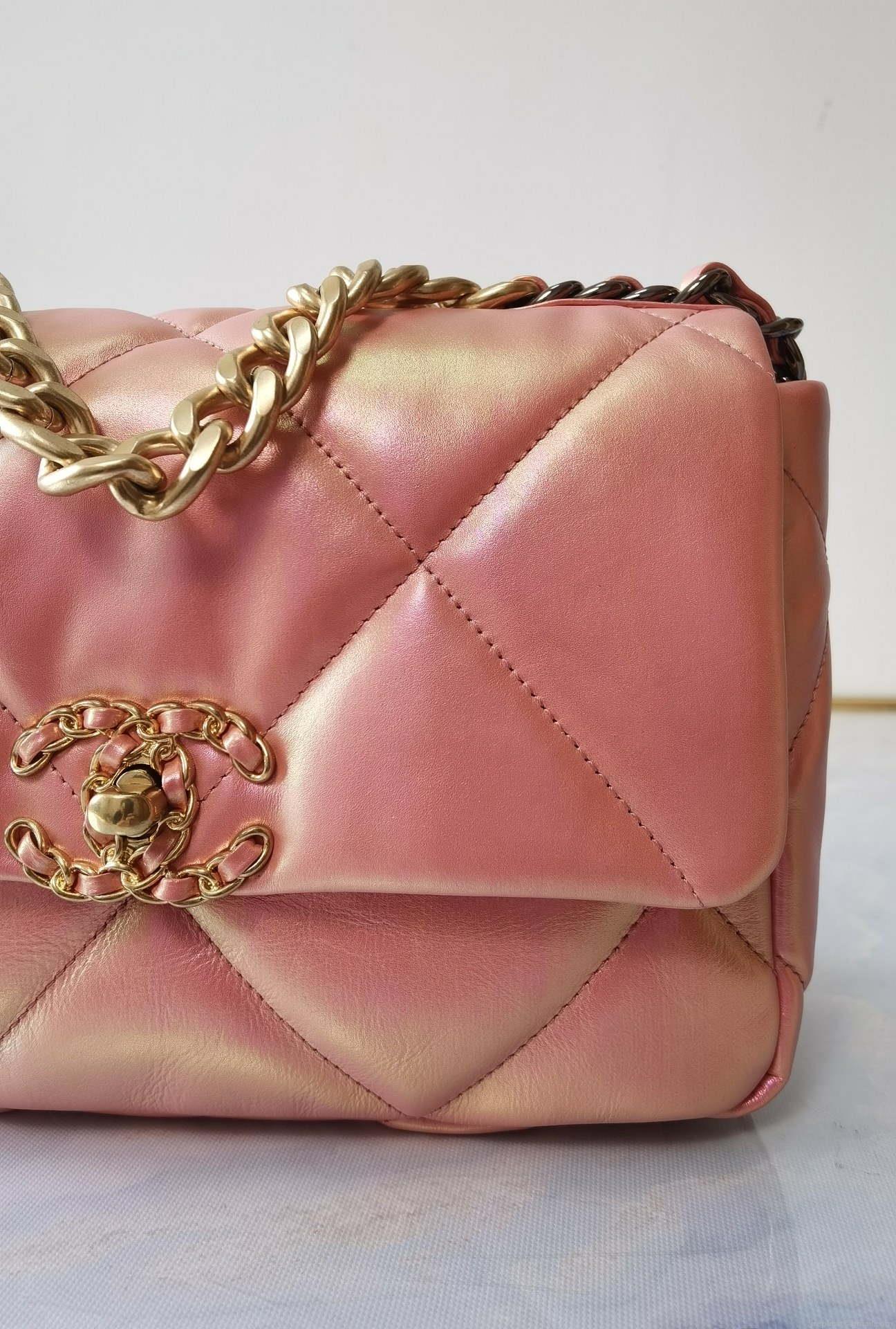 Chanel AS1160 Chanel 19 Flap B02511 N6512 Lambskin Bag Pink