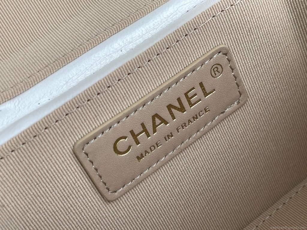 Chanel AS2630 Small Vanity Case Lambskin White