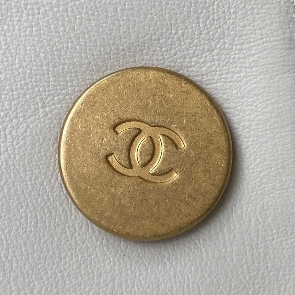 Chanel AS2638 Mini Flap Bag Calfskin Gold Tone Metal White