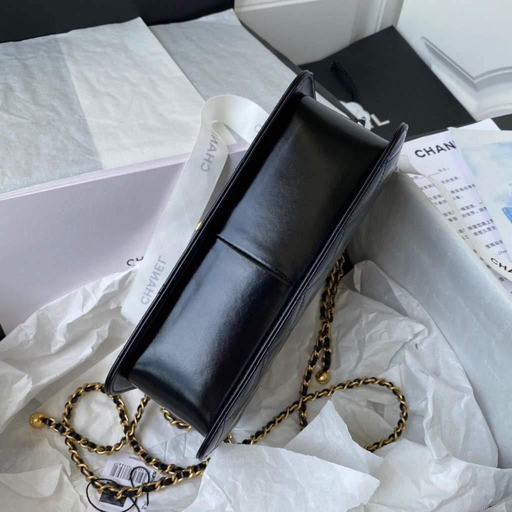 Chanel AS2649 Small Flap Bag Calfskin Black
