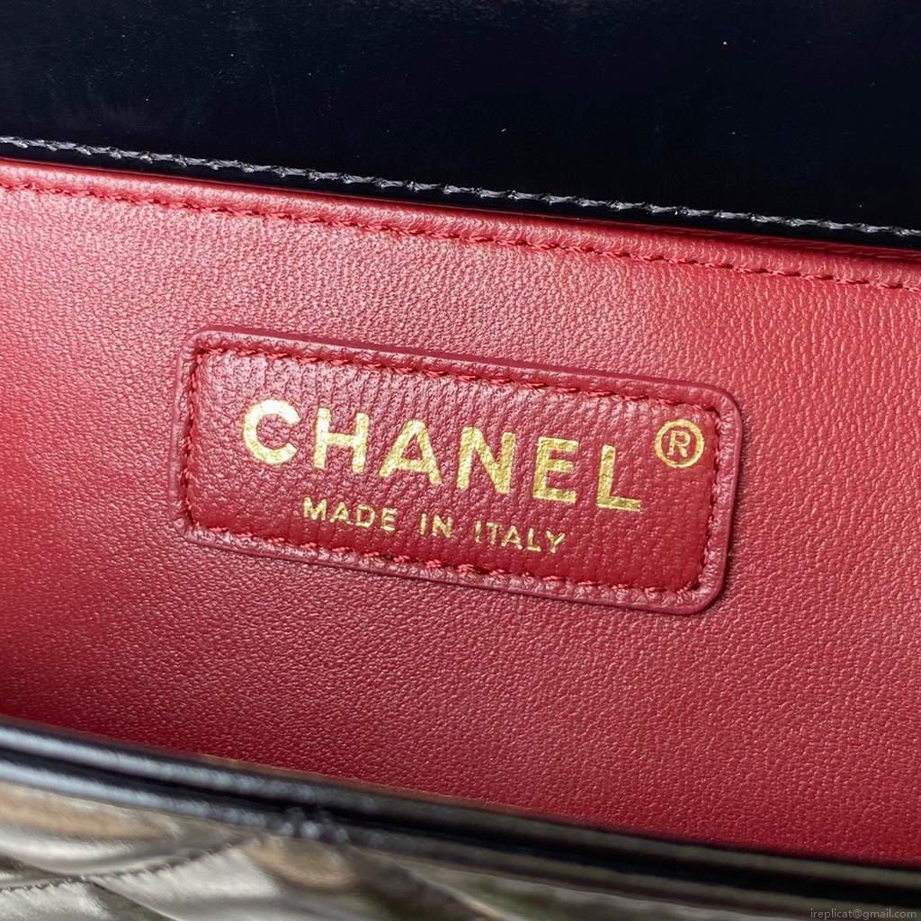 Chanel AS2649 Small Flap Bag Calfskin Black