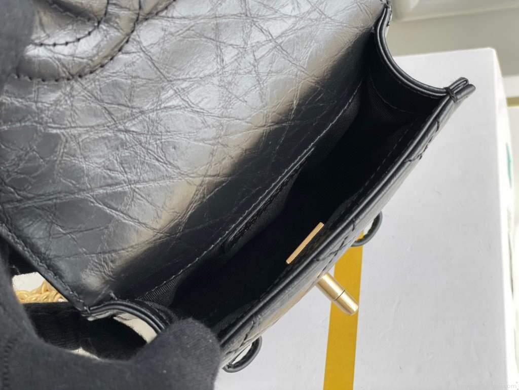 Chanel AS2695 Mini Flap Bag Calfskin Black