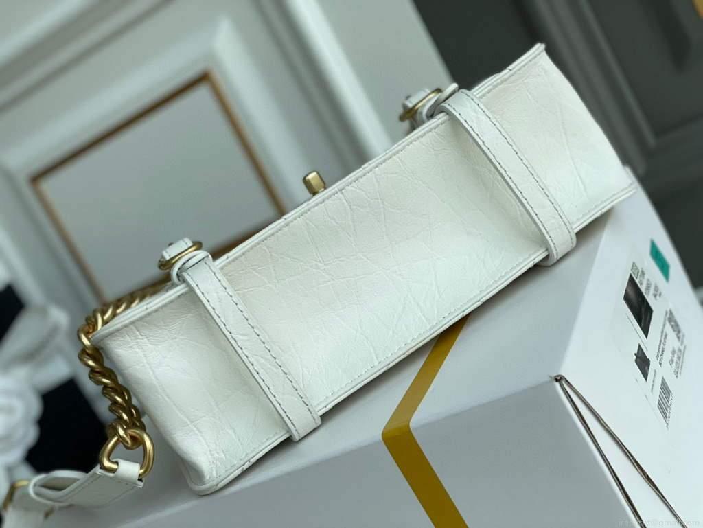 Chanel AS2696 Flap Bag Calfskin White