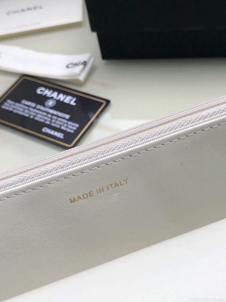 Chanel Shoulder Flap Mini Bag AS2289 Lambskin Beige