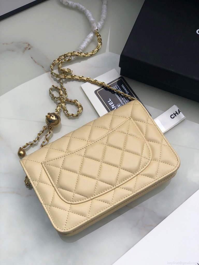 Chanel Wallet on Chain Lambskin AP1450 Apricot
