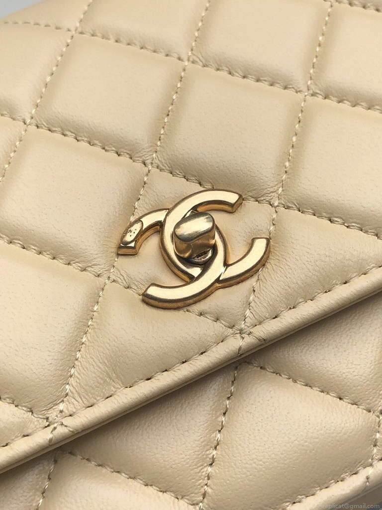 Chanel Wallet on Chain Lambskin AP1450 Apricot