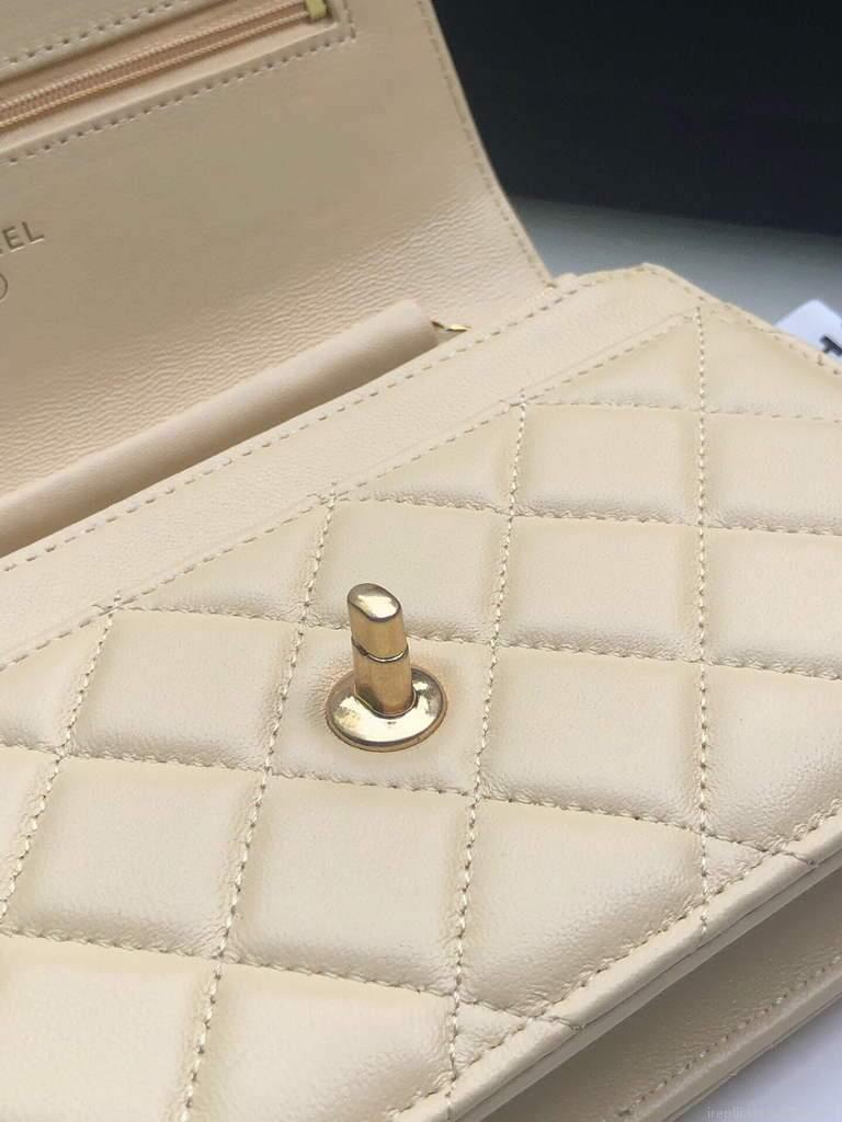 Chanel Wallet on Chain Lambskin AP1450 Apricot